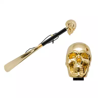 Pasotti shoehorn «Gold Skull» 