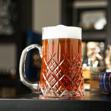 Crystal Beer Mug "Clio" by Royal Buckingham, Great Britain