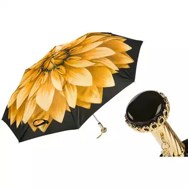 Exclusive Women's Pasotti Golden Flower Umbrella