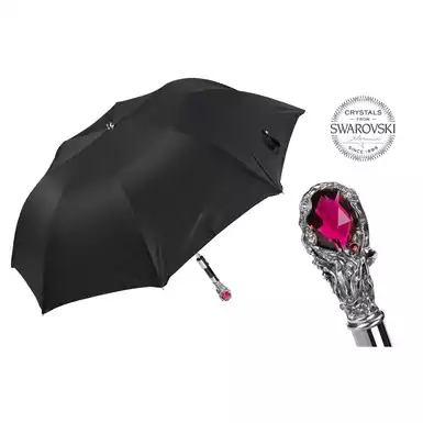 Folding men's umbrella «Red Gem» of Pasotti