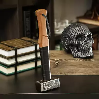 Handmade Viking-style hammer from Topor & Molot