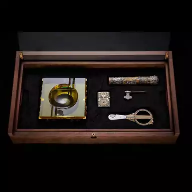 Cigar set "Legends of Scandinavia" by Vizuri (silver)