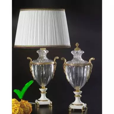 Beautiful handmade crystal lamp by Cre Art