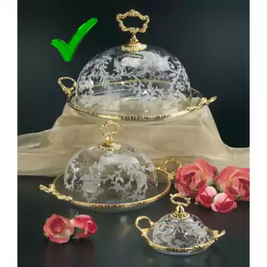Serving Platter with Lid by Cre Art