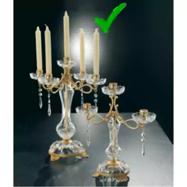 Luxurious gilded candlestick by Cre Art