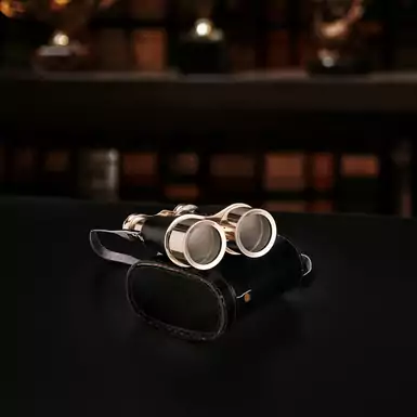 Vintage black binoculars "ROSS LONDON"
