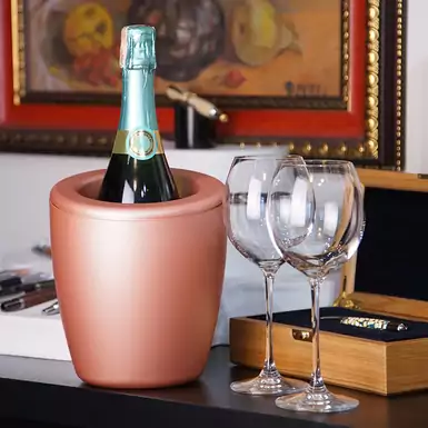 Wine cooler Demi Metal Rose Gold Touch