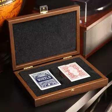 Cards "Excitement" in a wooden case by Manopoulos