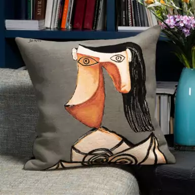 Poszewka na poduszkę "Pablo Picasso - Głowa kobiety 1939" (45x45 cm) autorstwa Jules Pansu