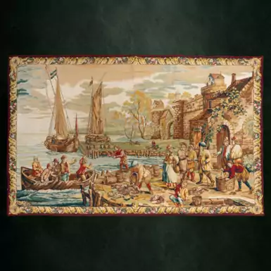 Tapestry "Arriving at Port" by Jules Pansu