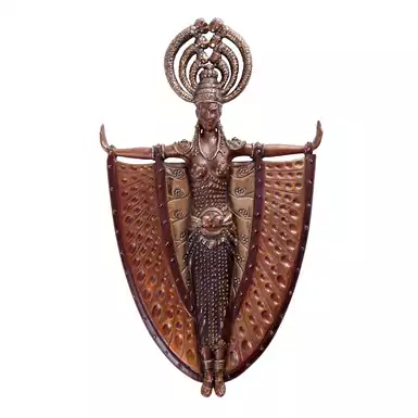 Hand Mirror Erte «Indo-China» bronze