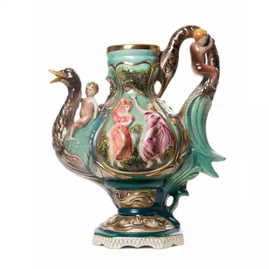 Jug «Maiolica» from the Hubert Bequet manufactory, Belgium