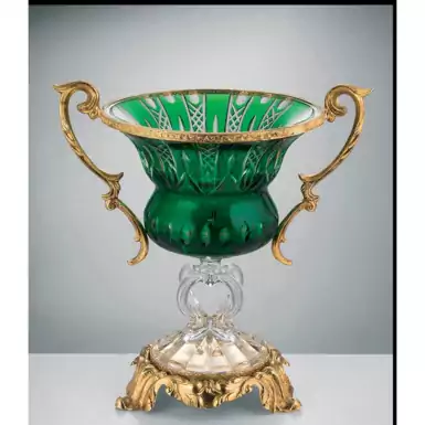 Luxurious vase on a gilded foot by Cre Art