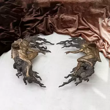Bronze sculpture-candle holder "Dawn and Sunset" by Olesya Danilyuk