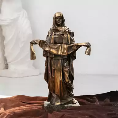 Bronze sculpture "Pokrova" by Olesya Danilyuk