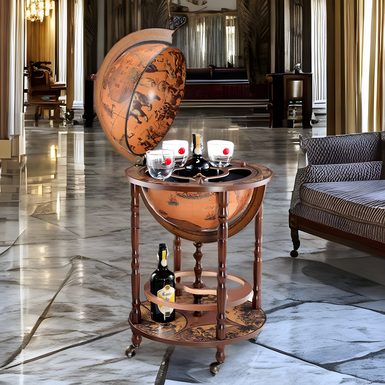 Minibar in the form of a globe "Countries of the World" from Zoffoli Srl