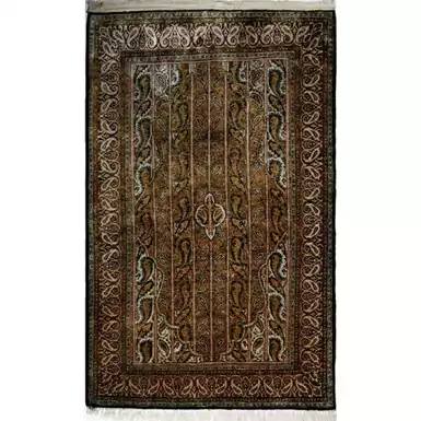Silk carpet from Qom 176 x 106 cm 