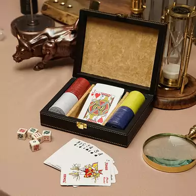 Poker set "Success" by Anframa (hand gilding), покерний набір покерный набор