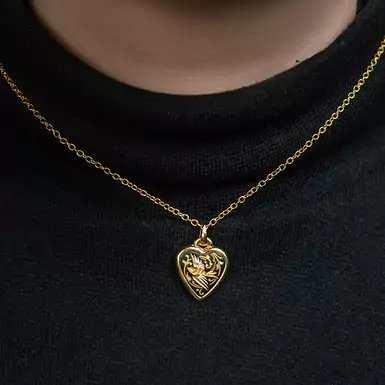 Pendant "Heart" by Anframa (hand gilding)