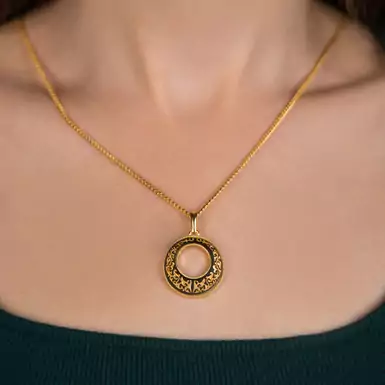 Pendant "Infinity" by Anframa (hand gilding)