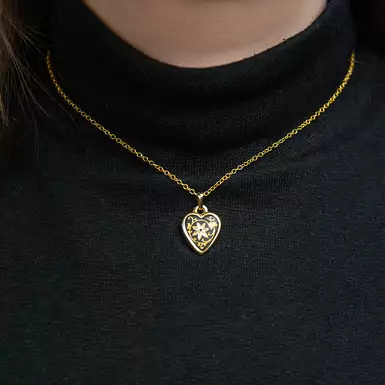 Pendant "Paradise Flower" by Anframa (hand gilding)