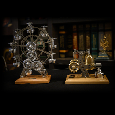 Böhm Stirling engine with Ferris wheel