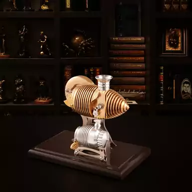 A working mini model of a Stirling engine from Böhm