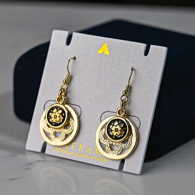 Earrings "Miracle" by Anframa (hand gilding)