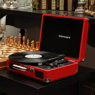 Vinyl turntable "Cruiser Plus Red" with Bluetooth In/Out by Crosley