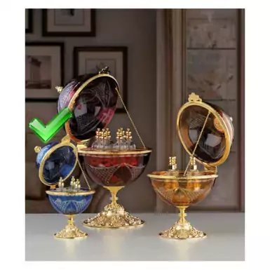 Crystal Egg Box for Perfume Bottles by Cre Art