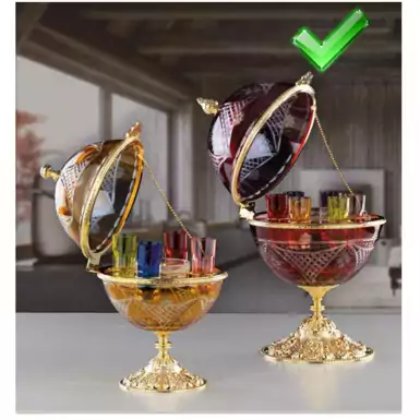 Luxurious crystal caviar box in the form of an egg by Cre Art