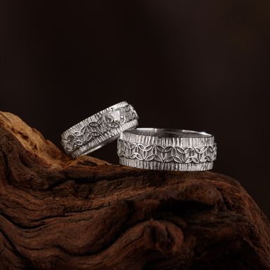 Wedding rings "Celtic" (silver, gilding) by ARHAIKA