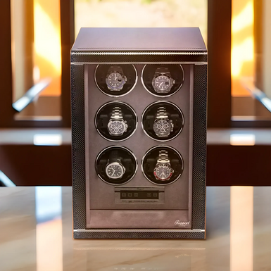 "Formula" watch winder (6 units, black) by Rapport