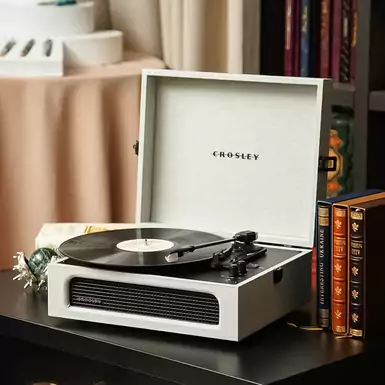 Voyager Portable Turntable with Bluetooth Out (gray) by Crosley