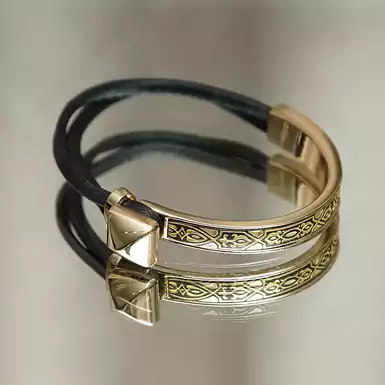 Bracelet "Mirage" by Anframa (hand gilding)