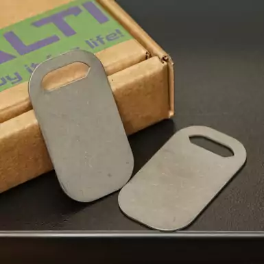 "Grey" Titanium Token Set by CaltiWallets