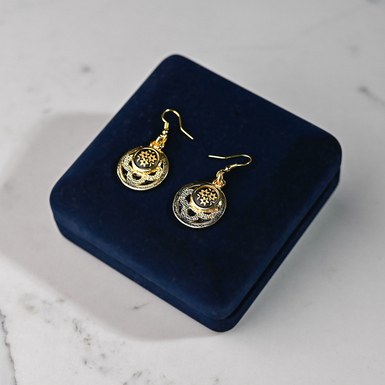 Earrings "Miracle" by Anframa (hand gilding)