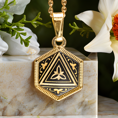 Pendant "Star of David" by Anframa (hand gilding)