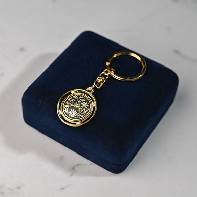 Souvenir keychain "Fairy garden" by Anframa (hand gilding)