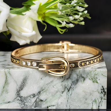 Bracelet "Strap" by Anframa (hand gilding)