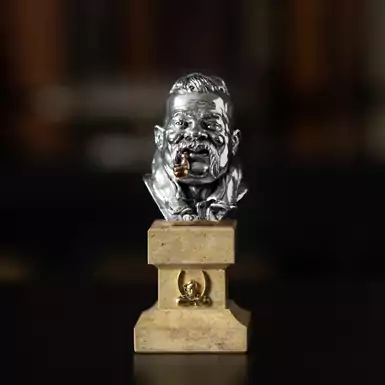 Author's figurine "Cossack with a pipe" (height 14 cm)