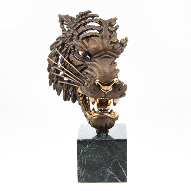 Bronze sculpture "Tiger" by Ozyumenko brothers