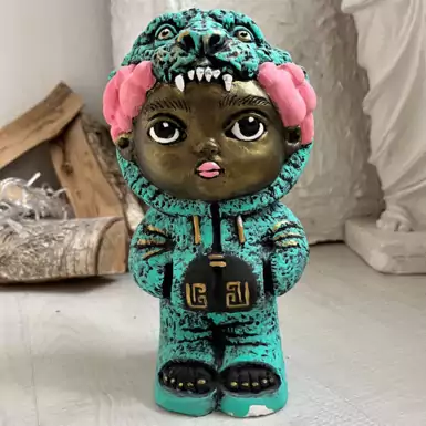 Handmade figurine "Baby" (blue)