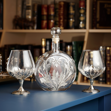 Gift set "Luxe" (decanter and two glasses) by Freitas & Dores