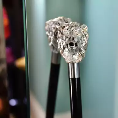Pasotti Walking stick "Silver lion"