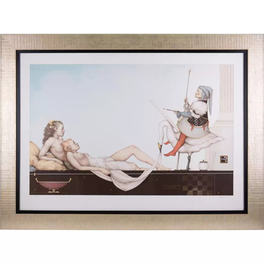 Painting "The Court Painter", Michael Parkes, XX century