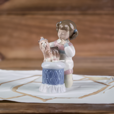 Фарфоровая статуэтка "Мой щенок" от Lladro