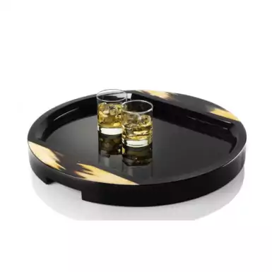 "Vintage" Dark Horn Tray by Arca Horn