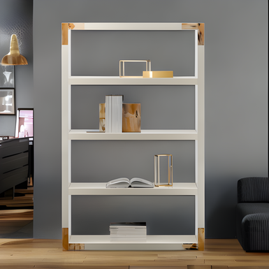 Bookcase "Alto" in natural horn by Arca Horn