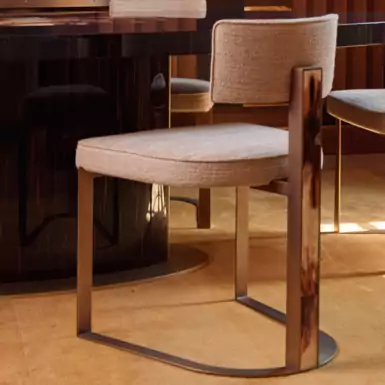 Armchair "Brescia" in natural horn by Arca Horn